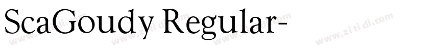 ScaGoudy Regular字体转换